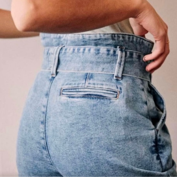 Sezane Austin trousers with belt sz 40/8 - Picture 5 of 9